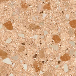 Aelle Carrelage Carrelage Sol Effet Pierre<Carrelage sol / mur effet terrazzo brillant 80x80 cm MONACO R ROJIZO PULIDO