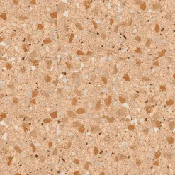 Aelle Carrelage Carrelage Sol Effet Pierre<Carrelage sol / mur effet terrazzo brillant 80x80 cm MONACO R ROJIZO PULIDO