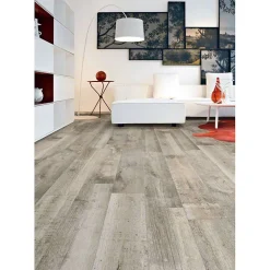 Aelle Carrelage Carrelage sol / mur effet bois vieilli 14,4 x 89,3 cm FARO R CENIZA- Carrelage Sol Effet Bois