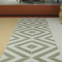 Aelle Carrelage Carrelage sol / mur effet ciment vert 20x20 cm MAORI GOROKA MUSGO- Carrelage Sol Effet Carreaux De Ciment|Carrelage Sol Pour Cuisine