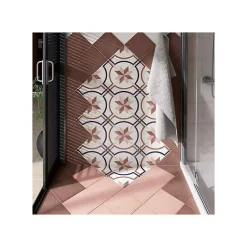 Aelle Carrelage Carrelage Sol Pour Cuisine|Carrelage Sol Effet Carreaux De Ciment<Carrelage sol / mur effet ciment uni rose 20x20 cm ART NOUVEAU UNI CORAL PINK