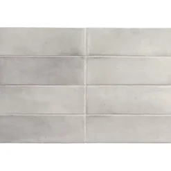 Aelle Carrelage Carrelage sol / mur effet zellige bejmat marocain 5X15 cm gris mate 5X15 cm COCO AMBER GREY MATT- Carrelage Sol Uni