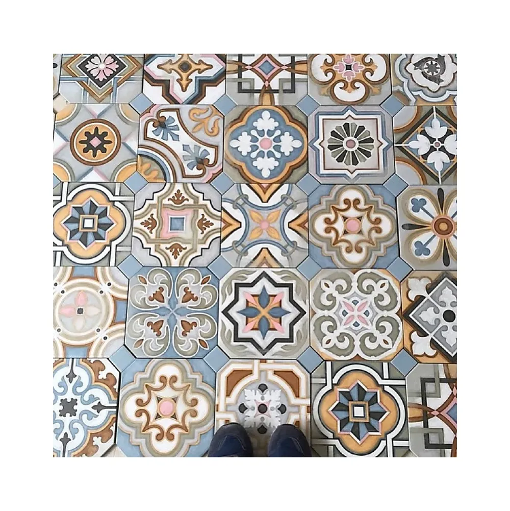 Aelle Carrelage Carrelage Sol Effet Carreaux De Ciment|Carrelage Sol Pour Cuisine<Carrelage sol / mur effet ciment patchwork 20x20 cm VODEVIL OCTOGONO MUSICHALLS