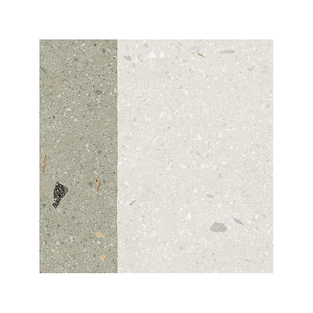 Eiffel art construction Carrelage Sol Effet Terrazzo<Carrelage sol / mur effet terrazzo 20x20 cm Croccante Granola Menta (vendu par boite de 1m2)
