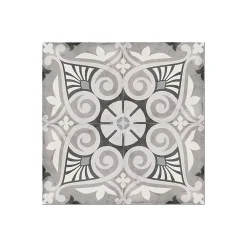 Aelle Carrelage Carrelage sol / mur effet ciment motif gris 20x20 cm ART NOUVEAU OPERA GREY- Carrelage Sol Effet Carreaux De Ciment