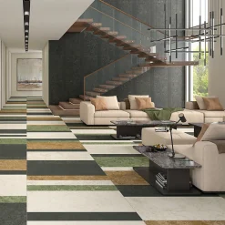 Aelle Carrelage Carrelage Sol Effet Pierre<Carrelage sol / mur effet terrazzo noir 19,4x120 cm BLACK SPACE