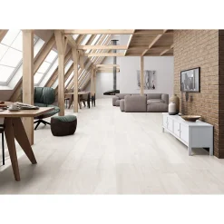 Eiffel art construction Carrelage sol / mur effet bois 20x120 cm ARTWOOD WHITE(vendu par boite de 1.44m2)- Carrelage Sol Effet Bois|Carrelage Sol Pour Pièce À Vivre