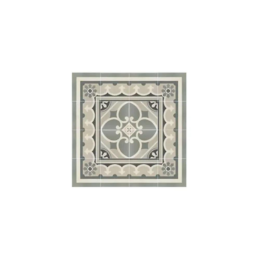 Aelle Carrelage Carrelage sol / mur effet ciment gris 20x20 cm - CAPRICE - CHATELET ANGLE- Carrelage Sol Pour Cuisine|Carrelage Sol Effet Carreaux De Ciment