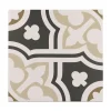 Aelle Carrelage Carrelage sol / mur effet ciment à motif 20x20 cm RIVOLI - PLAZA GRIS- Carrelage Sol Effet Carreaux De Ciment
