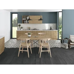 Eiffel art construction Carrelage Sol Effet Bois|Carrelage Sol Pour Pièce À Vivre<Carrelage sol / mur effet bois 20x120 cm ARTWOOD BLACK(vendu par boite de 1.44m2)