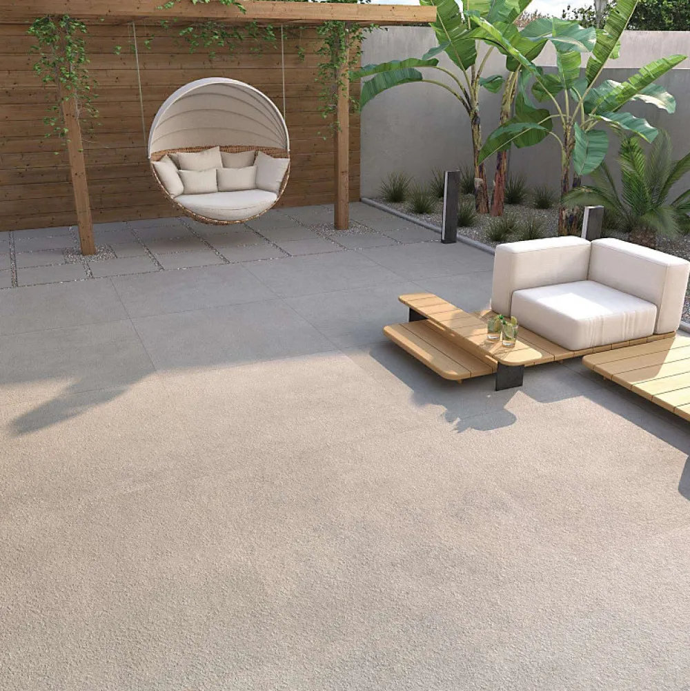 Aelle Carrelage Carrelage sol / mur effet béton gris 60x60 cm NASSAU- Carrelage Sol Effet Béton