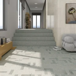 Eiffel art construction Carrelage Sol Effet Terrazzo<Carrelage sol / mur effet terrazzo 20x20 cm Croccante Eclair Arandano -Patchwork(vendu par boite de 1m2)