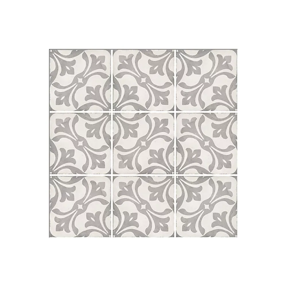 Aelle Carrelage Carrelage Sol Effet Carreaux De Ciment<Carrelage sol / mur effet ciment motif gris 20x20 cm ART NOUVEAU LA RAMBLA GREY