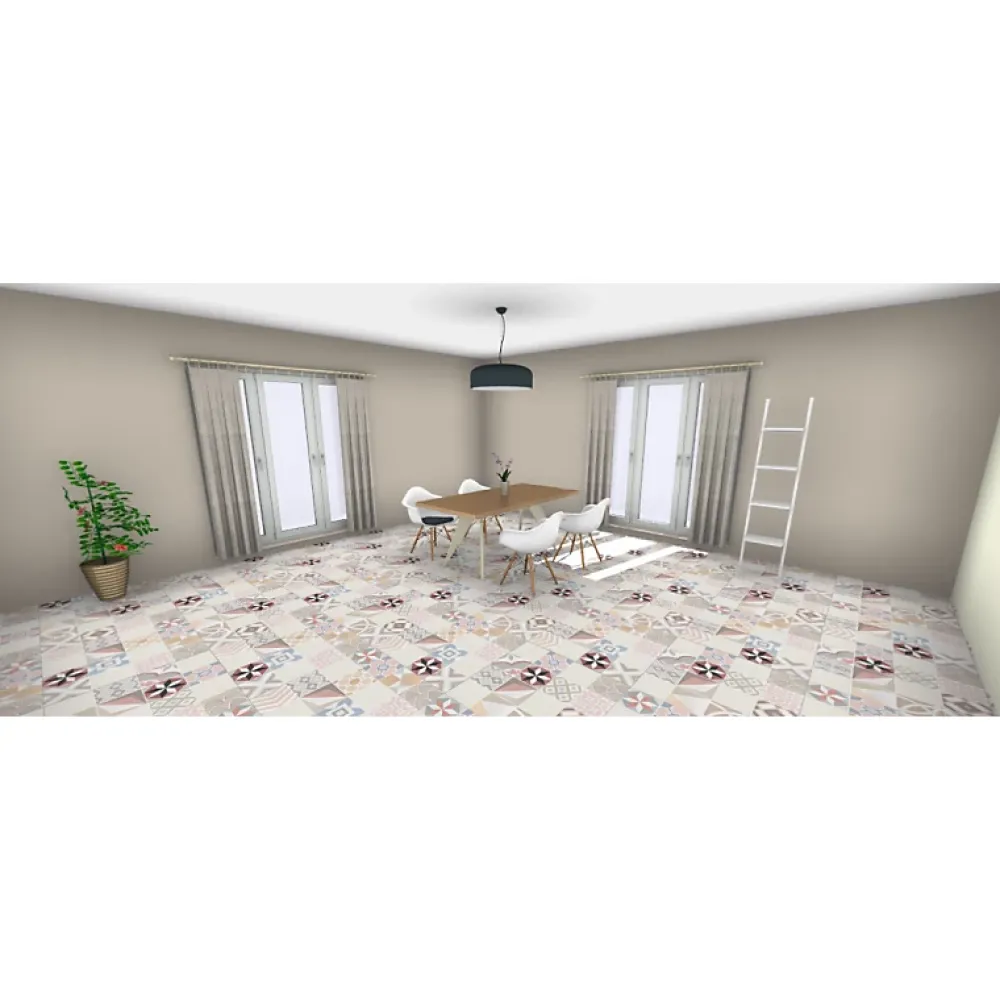 Aelle Carrelage Carrelage Sol Effet Carreaux De Ciment<Carrelage sol / mur effet ciment 20x20 cm CAPRICE DECO PATCHWORK PASTEL