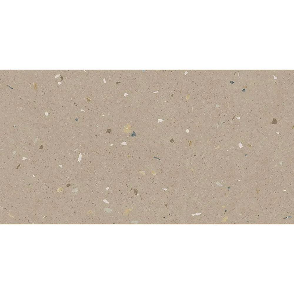 Eiffel art construction Carrelage sol / mur effet terrazzo 60x120 cm Croccante-R Avellana (vendu par boite de 1.44m2)- Carrelage Sol Effet Terrazzo