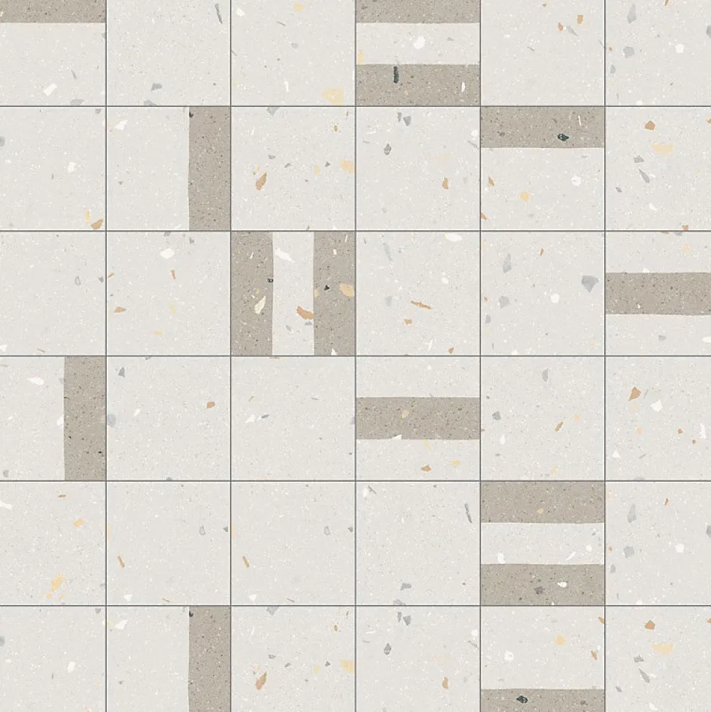 Eiffel art construction Carrelage sol / mur effet terrazzo 20x20 cm Croccante Granola Sesamo(vendu par boite de 1m2)- Carrelage Sol Effet Terrazzo|Carrelage Sol Pour Cuisine