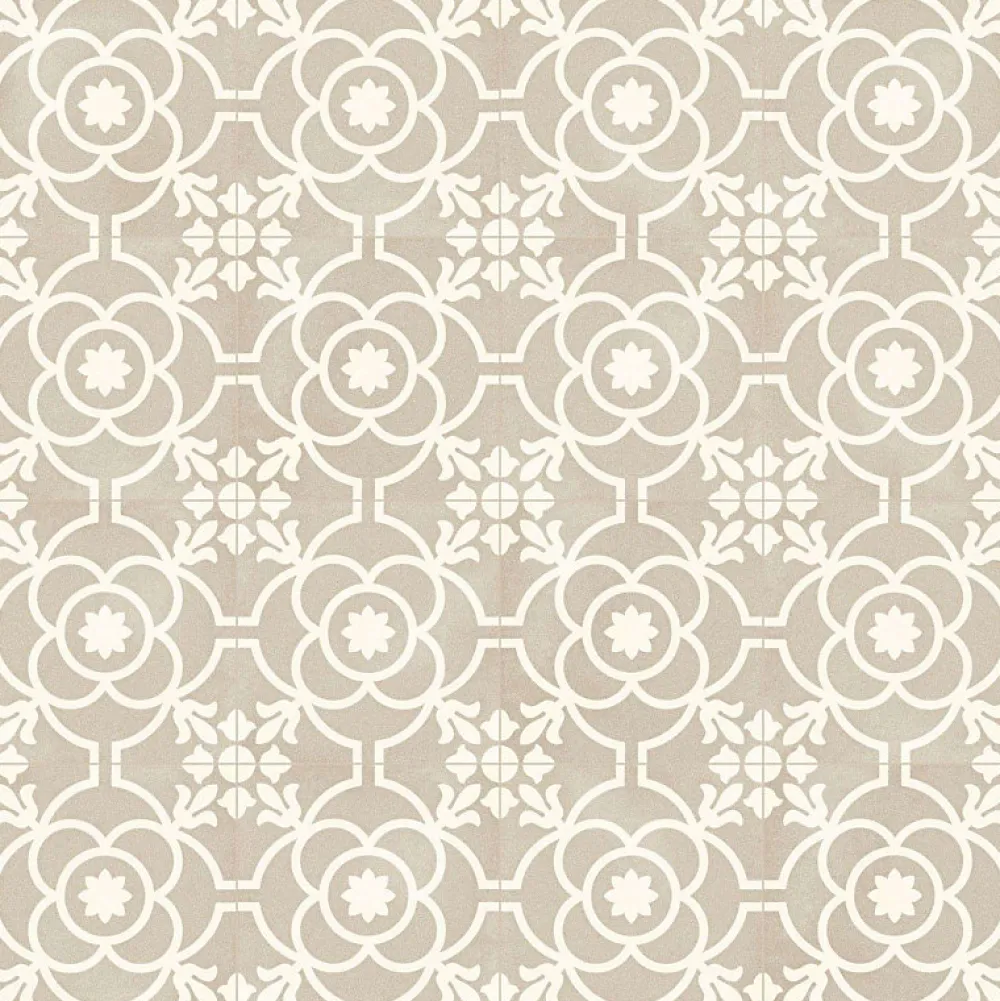 Aelle Carrelage Carrelage sol / mur effet ciment 20x20 cm SVENSKA BLOMKNOPP SIENA- Carrelage Sol Effet Carreaux De Ciment