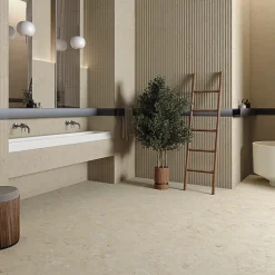Aelle Carrelage Carrelage sol / mur effet terrazzo beige 60x120 cm CREAM R BEACH- Carrelage Sol Effet Pierre