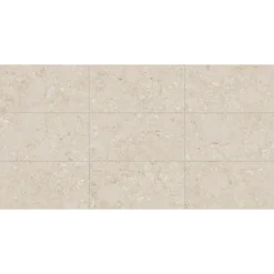 Aelle Carrelage Carrelage sol / mur effet terrazzo beige 60x120 cm CREAM R BEACH- Carrelage Sol Effet Pierre