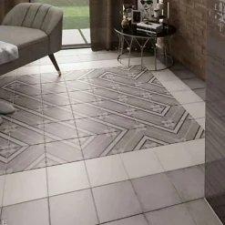 Aelle Carrelage Carrelage Sol Effet Béton|Carrelage Sol Pour Salle De Bains<Carrelage sol / mur effet béton 59,3x59,3cm blanc RIFT BLANCO