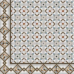 Aelle Carrelage Carrelage Sol Effet Carreaux De Ciment|Carrelage Sol Pour Cuisine<Carrelage sol / mur effet ciment 20x20 cm VODEVIL POMBO 3 ANGLE