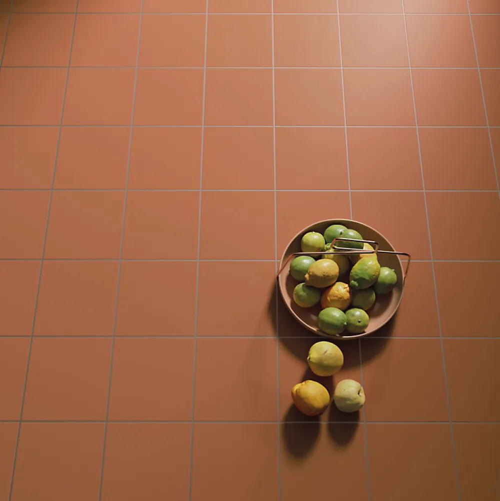 Aelle Carrelage Carrelage sol / mur effet ciment uni terracotta terre cuite 20x20 cm RIVOLI TERRE 30718- Carrelage Sol Effet Carreaux De Ciment|Carrelage Sol Pour Cuisine