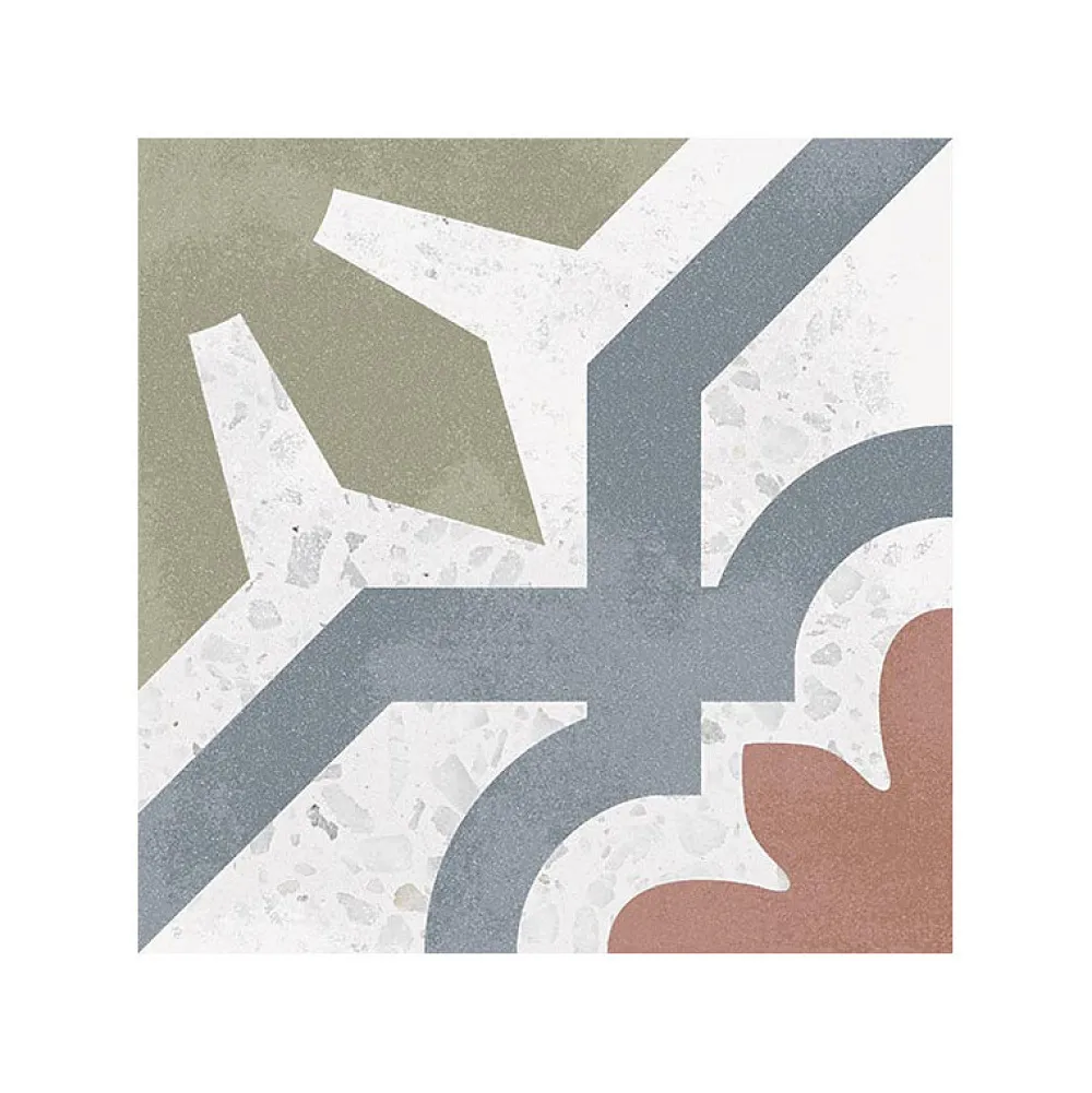 Eiffel art construction Carrelage Sol Effet Terrazzo<Carrelage sol / mur effet terrazzzo coloré à motif 20x20 cm STRACCIATELLA TARALLI (vendu par boite 1m2)