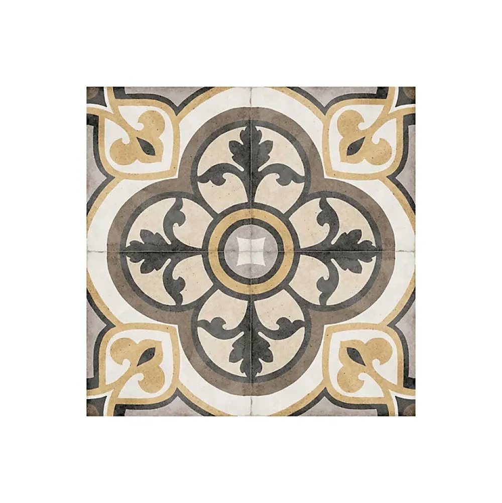 Aelle Carrelage Carrelage Sol Effet Carreaux De Ciment<Carrelage sol / mur effet ciment motif rosace 20x20 cm ART NOUVEAU MAJESTIC COLOUR