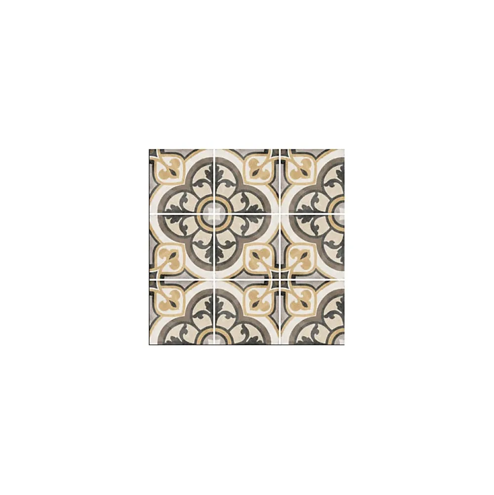 Aelle Carrelage Carrelage Sol Effet Carreaux De Ciment<Carrelage sol / mur effet ciment motif rosace 20x20 cm ART NOUVEAU MAJESTIC COLOUR