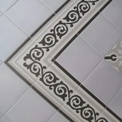 Aelle Carrelage Carrelage Sol Pour Cuisine|Carrelage Sol Effet Carreaux De Ciment<Carrelage sol / mur effet ciment 20x20 cm 1900 GIBERT 3 ANGLE