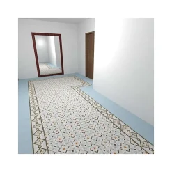 Aelle Carrelage Carrelage Sol Effet Carreaux De Ciment<Carrelage sol / mur effet ciment 20x20 cm VODEVIL POMBO 2 BORDURE
