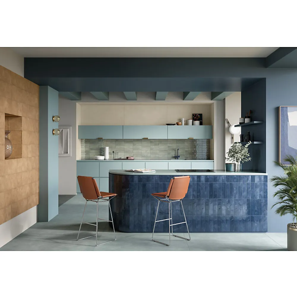 Aelle Carrelage Faïence Pour Douche|Faïence Pour Salle De Bains<Carrelage sol / mur faience effet zellige bleu foncé - Miniature SODA Blu Galassia J381