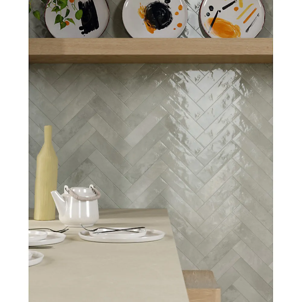 Aelle Carrelage Carrelage sol / mur faience effet zellige blanc - Miniature SODA bianco sale J375- Faïence Unie|Faïence Pour Salle De Bains