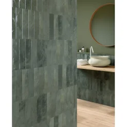 Aelle Carrelage Carrelage sol / mur faience effet zellige vert foncé - Miniature SODA Verde Malva J378- Faïence Pour Wc|Faïence Unie