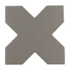 Aelle Carrelage Carrelage Sol Uni<Carrelage sol / mur forme croix noir 12X12 cm PORTO CROSS BLACK
