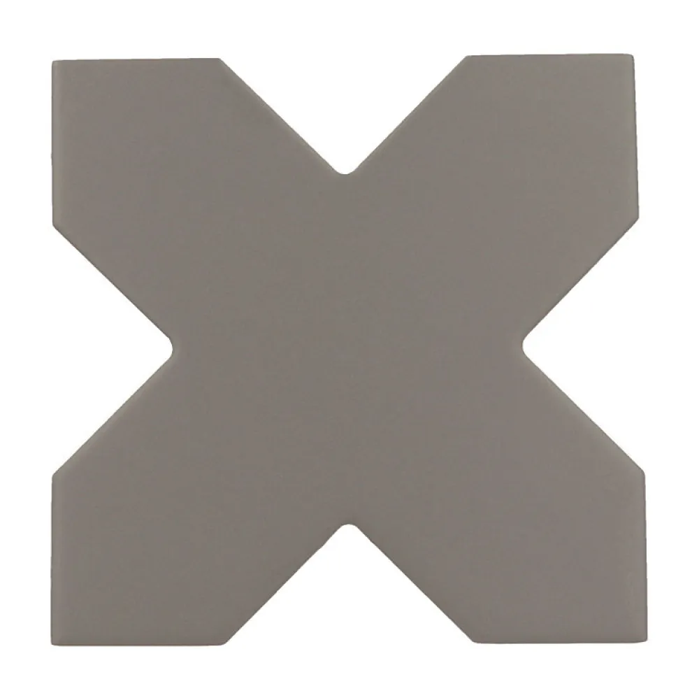 Aelle Carrelage Carrelage Sol Uni<Carrelage sol / mur forme croix noir 12X12 cm PORTO CROSS BLACK
