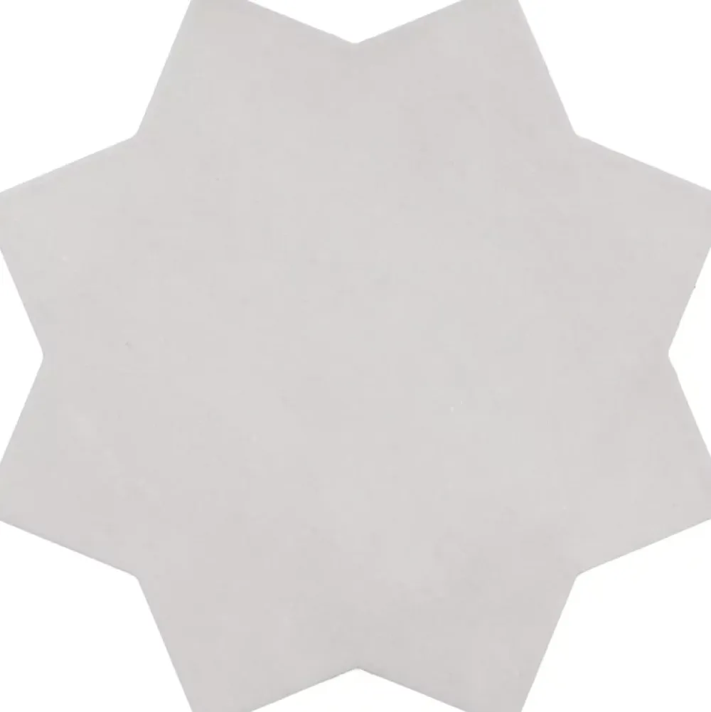 Aelle Carrelage Carrelage sol / mur forme étoile 16,8x16,8 cm KASBAH STAR SMOKE- Carrelage Sol Pour Wc|Carrelage Sol Uni