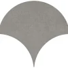 Aelle Carrelage Carrelage sol / mur forme écaille de poisson grand format effet béton gris anthracite NASSAU TULUM GRAFITO- Carrelage Sol Effet Béton