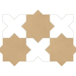 Aelle Carrelage Carrelage sol / mur forme étoile 16,8x16,8 cm KASBAH STAR FAWN- Carrelage Sol Uni|Carrelage Sol Pour Wc