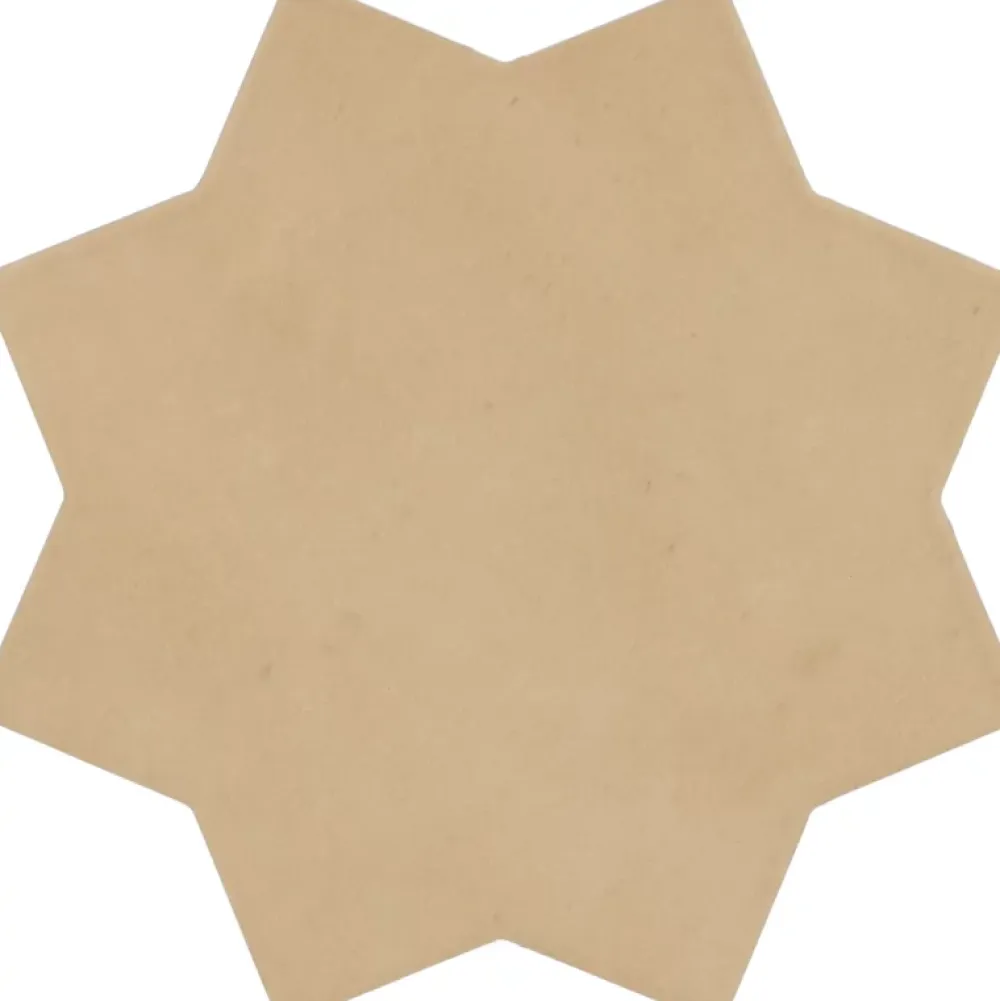 Aelle Carrelage Carrelage sol / mur forme étoile 16,8x16,8 cm KASBAH STAR FAWN- Carrelage Sol Uni|Carrelage Sol Pour Wc