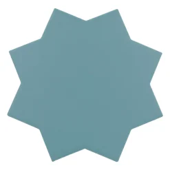 Aelle Carrelage Carrelage Sol Uni<Carrelage sol / mur forme étoile bleu 16,8x16,8 cm PORTO STAR AZURE