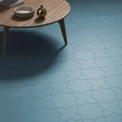 Aelle Carrelage Carrelage Sol Uni<Carrelage sol / mur forme étoile bleu 16,8x16,8 cm PORTO STAR AZURE