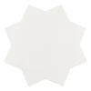 Aelle Carrelage Carrelage sol / mur forme étoile blanc 16,8x16,8 cm PORTO STAR WHITE- Carrelage Sol Uni|Carrelage Sol Pour Wc