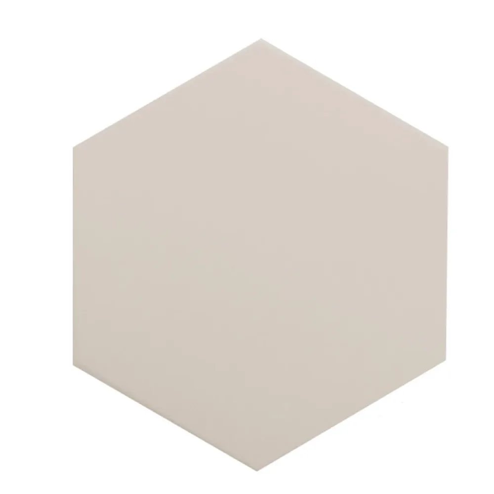 Aelle Carrelage Carrelage sol / mur hexagonal uni taupe 17,5x20 cm COIMBRA TAUPE 30634- Carrelage Sol Uni