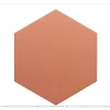 Aelle Carrelage Carrelage sol / mur hexagonal uni terracotta 17,5x20 cm COIMBRA WARM SIENA 30637- Carrelage Sol Uni|Carrelage Sol Pour Wc