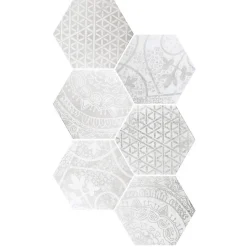 Aelle Carrelage Carrelage Sol Uni|Carrelage Sol Pour Wc<Carrelage sol / mur hexagonal motif patchwork 26,23 cm ALCHIMIA ARS MIX1