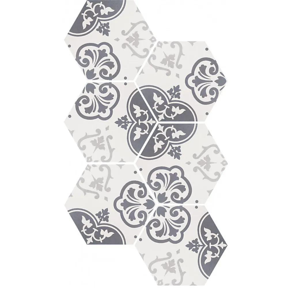 Aelle Carrelage Carrelage Sol Pour Wc<Carrelage sol / mur hexagonal motif patchwork 26,23 cm ALCHIMIA ELISIR