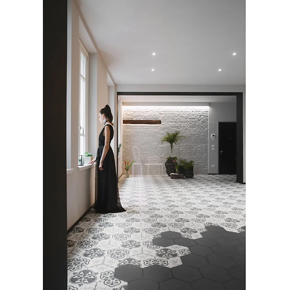 Aelle Carrelage Carrelage Sol Pour Wc<Carrelage sol / mur hexagonal motif patchwork 26,23 cm ALCHIMIA ELISIR