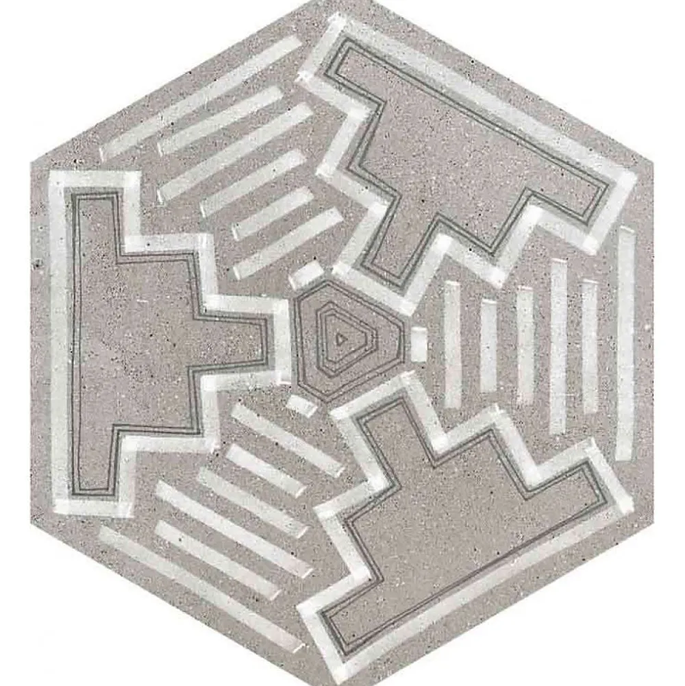 Aelle Carrelage Carrelage Sol Effet Béton<Carrelage sol / mur hexagonal effet béton patchwork RIFT IGNEUS CEMENTO