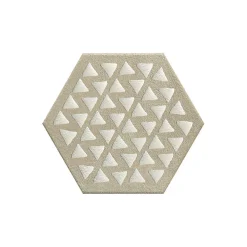Eiffel art construction Carrelage sol / mur hexagonal effet ciment 25x21,6 cm TERRACRETA Intarsio Argilla(vendu par boite de 1.18m2)- Carrelage Sol Pour Cuisine